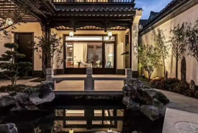 东莞现代中式别墅的庭院设计如此美丽